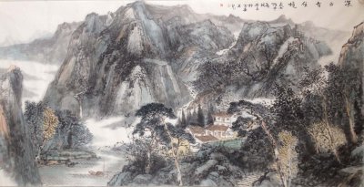 《深山有佳境》138x69cm